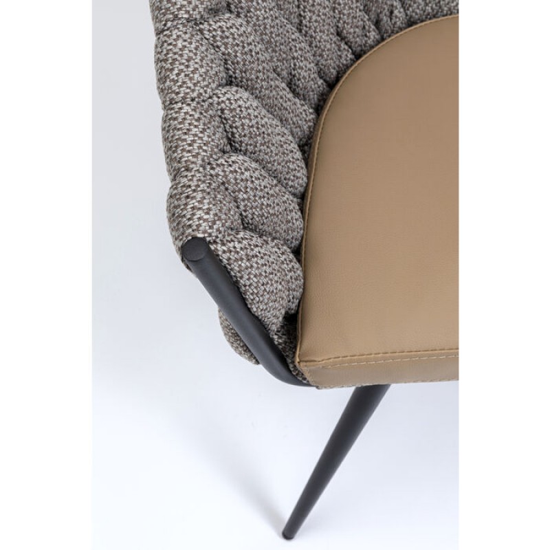 Chair with Armrest Knot Tweed